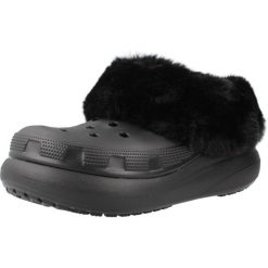Klapki Crocs Model Furever Crush U Kolor Czarny. Czarne klapki damskie Crocs, bez wzorów, z syntetyku, bez obcasa, bez zapięcia. Za 340.95 zł.