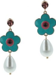 Ivy Pozłacane kolczyki-wkrętki z kryształami Swarovski rozmiar: onesize. Białe kolczyki damskie ivy, z kryształem, pozłacane. Za 39.99 zł.