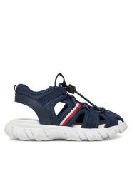 Tommy Hilfiger Sandały T1B2-33895-1591 S Granatowy. Niebieskie sandały chłopięce Tommy Hilfiger, z materiału, bez zapięcia. Za 189.99 zł.