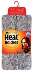 Damski zimowy komin na szyję jasnoszary - Heatweaver, One Size. Szare kominy damskie HEAT HOLDERS, na zimę, bez wzorów, z dzianiny. Za 175.99 zł.