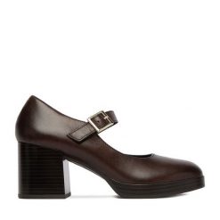 Półbuty Lasocki. Brązowe czółenka damskie Lasocki, bez wzorów, bez obcasa, na obcasie. Za 239.99 zł.