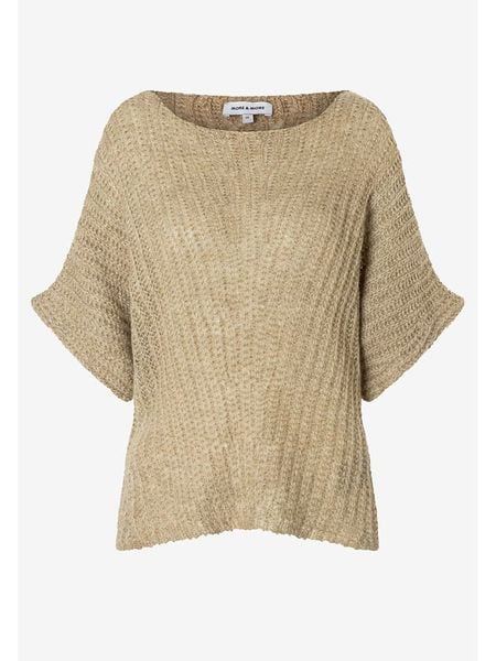 More & More Sweter w kolorze beżowym rozmiar: 38. Brązowe swetry klasyczne damskie More & More, ze splotem, bez kołnierzyka. Za 159.95 zł.