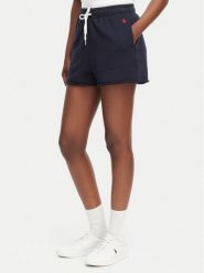 Polo Ralph Lauren Szorty sportowe 211965103004 Granatowy Straight Fit. Niebieskie spodenki sportowe damskie Polo Ralph Lauren, m, bez wzorów, z bawełny. Za 599.99 zł.