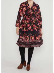 Blutsgeschwister Sukienka w kolorze czarno-różowo-żółtym rozmiar: M. Niebieskie sukienki damskie Blutsgeschwister, bez wzorów, z bawełny, klasyczne, bez ramiączek. Za 213.18 zł.