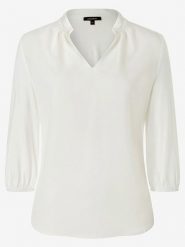 More & More Bluzka w kolorze białym rozmiar: 40. Białe bluzki damskie More & More, s, bez wzorów, z wiskozy, klasyczne, bez kołnierzyka, bez ramiączek. Za 135.81 zł.