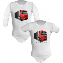 Mercedes-Benz Actros — body. Body niemowlęce nikiniki, bez wzorów, z bawełny, bez kołnierzyka, bez ramiączek. W wyprzedaży za 50.15 zł.