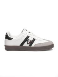 Leone Heritage damskie trampki. Czerwone trampki damskie LEONE 1947 APPAREL, bez wzorów, z materiału, bez zapięcia. Za 126.26 zł.