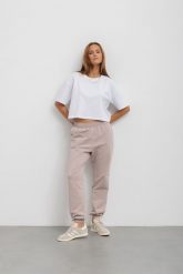 LEKKIE SPODNIE CELINE CAFFE LATTE XS - Flawless. Spodnie dresowe damskie Flawless, bez wzorów, z bawełny. Za 155.00 zł.