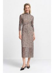 Rich & Royal Sukienka w kolorze beżowo-brązowym rozmiar: M. Brązowe sukienki damskie Rich & Royal, bez wzorów, bez ramiączek. Za 230.99 zł.