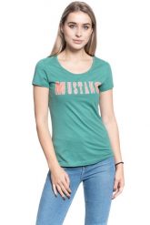 T-SHIRT DAMSKI MUSTANG ALEXIA C PRINT DEEP SEA 1009641 6318. Niebieskie t-shirty damskie Mustang, s, bez wzorów, bez kołnierzyka. W wyprzedaży za 39.99 zł.