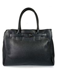 Lia Biassoni Skórzana torebka w kolorze czarnym - 38 x 28 x 15 cm rozmiar: onesize. Czarne torebki klasyczne damskie Lia Biassoni, z materiału, przez ramię, bez dodatków. Za 443.95 zł.