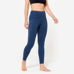 Legginsy do jogi damskie Kimjaly. Niebieskie legginsy damskie KIMJALY, m, bez wzorów, z bawełny. Za 89.99 zł.