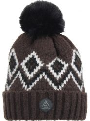 Peak Mountain Czapka "Monceau" w kolorze brązowym rozmiar: onesize. Brązowe czapki damskie Peak Mountain, bez wzorów, ze splotem. Za 60.99 zł.