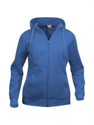 Clique Basic Hoody Full Zip Women - damska bluza z kapturem na zamek – royal. Niebieskie bluzy damskie CLIQUE, s, bez wzorów, z bawełny, z kapturem. Za 187.61 zł.