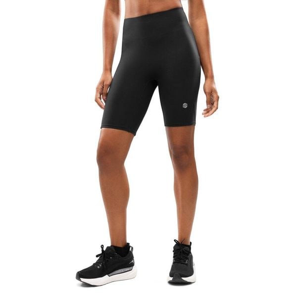 Damskie krótkie legginsy kolarki do biegania Fitness Siroko Thames Black. Czarne legginsy damskie SIROKO, bez wzorów, z tkaniny. Za 147.00 zł.