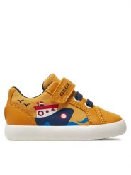 Geox Sneakersy B Gisli Boy B451NC 01054 C2PF4 M Żółty. Żółte buty sportowe chłopięce Geox, ze skóry, bez zapięcia. Za 369.99 zł.