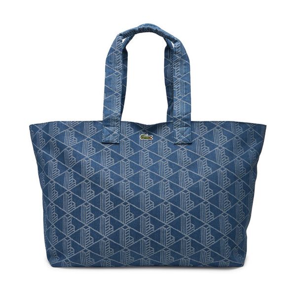 Torebka Lacoste. Niebieskie shopper bag Lacoste, bez dodatków. Za 379.99 zł.