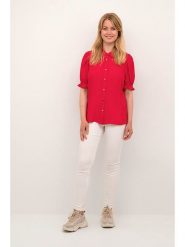 CULTURE Bluzka w kolorze czerwonym rozmiar: L. Czerwone bluzki damskie Culture, l, bez wzorów, bez kołnierzyka, bez ramiączek. Za 113.95 zł.