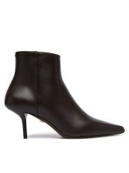 Max Mara Botki Mxalightbootie 2624796032600 Brązowy ciemny. Brązowe botki damskie Max Mara, ze skóry, bez obcasa, na szpilce, bez zapięcia. Za 3,279.00 zł.