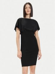 Rinascimento Sukienka koktajlowa CFC0118271003 Czarny Regular Fit. Czarne sukienki damskie Rinascimento, bez wzorów, z syntetyku, wizytowe, bez ramiączek. Za 259.99 zł.