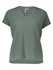 ONLY Koszulka w kolorze zielonym rozmiar: S. Zielone bluzki damskie Only, s, bez wzorów, bez kołnierzyka, bez ramiączek. Za 69.99 zł.