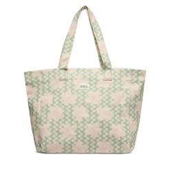 Torebka Roxy. Zielone shopper bag Roxy, bez wzorów, bez dodatków. Za 129.99 zł.