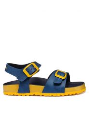 Geox Sandały J Ghita J558LC 0003W C0072 M Granatowy. Niebieskie sandały chłopięce Geox, ze skóry, bez zapięcia. Za 119.99 zł.