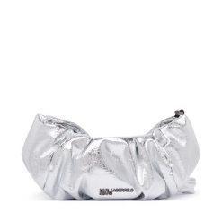 Torebka Karl Lagerfeld Jeans. Szare torebki klasyczne damskie Karl Lagerfeld Jeans, z jeansu, bez dodatków. Za 549.99 zł.