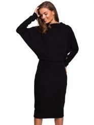 Stylove Sukienka w kolorze czarnym rozmiar: L/XL. Czarne sukienki damskie Stylove, bez wzorów, bez ramiączek. Za 226.45 zł.