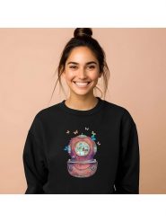 WOOOP Bluza "Inner space square" w kolorze czarnym rozmiar: XXL. Czarne bluzy damskie Wooop, xxl, bez wzorów, z bawełny, bez kaptura. Za 108.99 zł.