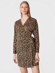 Liu Jo Sukienka codzienna WF2233 J4039 Brązowy Regular Fit. Brązowe sukienki damskie Liu Jo, bez wzorów, z syntetyku, bez ramiączek. Za 419.99 zł.