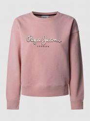 Pepe Jeans Bluza "Maddy" w kolorze jasnoróżowym rozmiar: M. Różowe bluzy damskie Pepe Jeans, m, bez wzorów, z bawełny, bez kaptura. Za 197.63 zł.