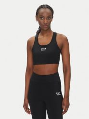 EA7 Emporio Armani Biustonosz sportowy 7W000231 AF12625 UC001 Czarny. Czarne biustonosze sportowe damskie EA7 Emporio Armani, bez wzorów, z syntetyku. Za 139.99 zł.