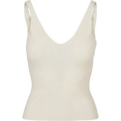 Damski tank top Urban Classics Rib. Białe koszulki sportowe damskie Urban Classics, bez wzorów, bez ramiączek. Za 160.50 zł.