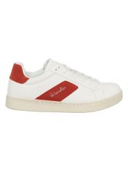 Benetton Sneakersy w kolorze biało-czerwonym rozmiar: 38. Białe obuwie sportowe damskie Benetton, bez zapięcia. Za 171.28 zł.