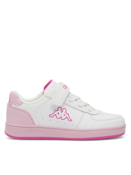 Kappa Sneakersy Logo Malone Ev Kid 36185LW Biały. Białe buty sportowe chłopięce Kappa, ze skóry, bez zapięcia. Za 119.99 zł.