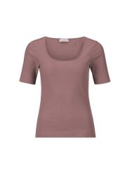 Rich & Royal Koszulka w kolorze brązowym rozmiar: XL. Brązowe koszulki damskie Rich & Royal, xl, bez wzorów, z bawełny, bez kołnierzyka, bez ramiączek. Za 88.45 zł.