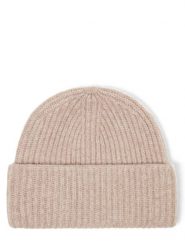 Marie Lund czapka z kaszmiru Kobiety Kaszmir beżowy, ONE SIZE. Brązowe czapki damskie Marie Lund, bez wzorów, z kaszmiru. Za 349.95 zł.