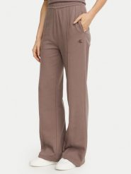 Calvin Klein Jeans Spodnie dresowe Monogram LV047H220G Beżowy ciemny Regular Fit. Brązowe spodnie dresowe damskie Calvin Klein Jeans, s, bez wzorów, z bawełny. Za 369.99 zł.