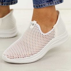 Białe sportowe buty damskie Vinceza 13653. Białe obuwie sportowe casual damskie VINCEZA, z dresówki, trekkingowe. Za 139.00 zł.