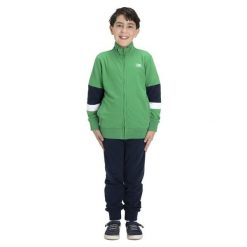 Bluza z bawełna z pełny zamek błyskawiczny na co dzień. Zielone bluzy damskie LEONE 1947 APPAREL, bez wzorów, z bawełny, bez kaptura. W wyprzedaży za 162.09 zł.