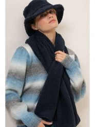 Josephine & Co Szal w kolorze granatowym rozmiar: onesize. Niebieskie szaliki damskie Josephine & Co, bez wzorów, ze skóry. Za 140.86 zł.