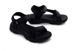 Filippo DS7032/26 BK czarny, sandały damskie. Czarne sandały damskie Filippo, bez wzorów, bez obcasa, bez zapięcia. Za 109.90 zł.