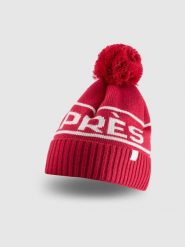 4F Czapka zimowa z dodatkiem wełny damska - czerwona S. Czerwone czapki damskie 4F, na zimę, bez wzorów, z wełny. Za 89.99 zł.