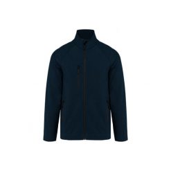 Ekologiczna 3-warstwowa kurtka Kariban Softshell. Niebieskie kurtki damskie KARIBAN, m, bez wzorów, z poliesteru, bez kaptura. Za 166.00 zł.