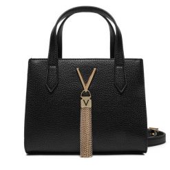 Torebka Valentino. Czarne kuferki damskie Valentino, bez wzorów, bez dodatków. Za 299.99 zł.