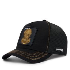 Czapka z daszkiem Capslab. Czarne czapki z daszkiem damskie CapsLab, bez wzorów. Za 169.99 zł.