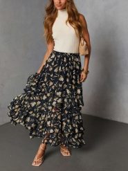 Milan Kiss Spódnica w kolorze czarnym rozmiar: L. Czarne spódnice damskie Milan Kiss, na co dzień, l, bez wzorów, midi. Za 165.99 zł.