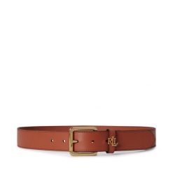 Pasek LAUREN RALPH LAUREN. Brązowe paski damskie Lauren Ralph Lauren, bez wzorów. Za 469.99 zł.