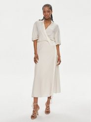 PINKO Sukienka codzienna Macbeth 103561 A1WV Beżowy Relaxed Fit. Brązowe sukienki damskie Pinko, bez wzorów, z wiskozy, bez ramiączek. Za 689.99 zł.